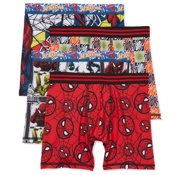 Spider-Man Classic Boy's All Over Print Boxer Briefs Underwear, 4-Pack, NEW - Picture 1 of 7